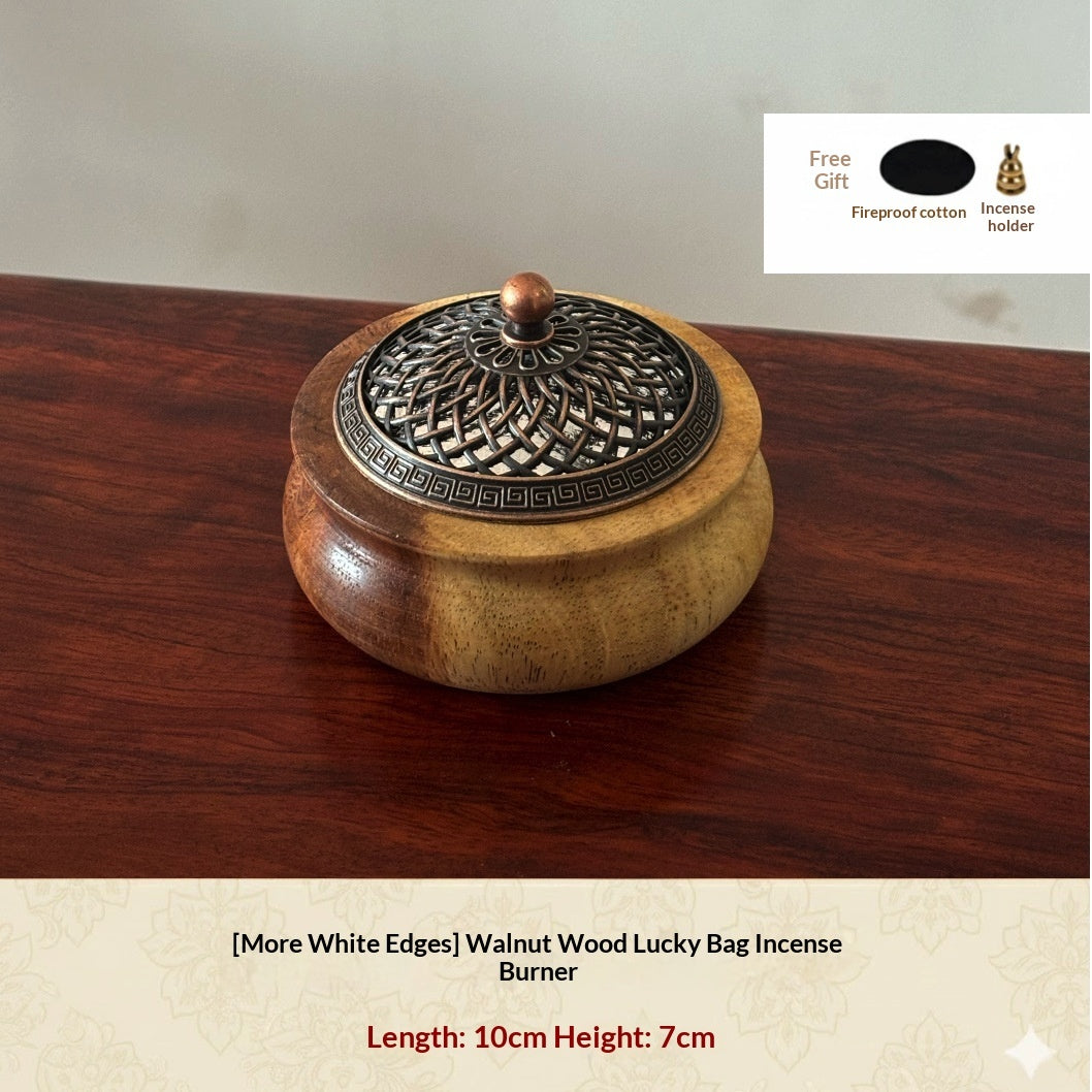 Walnut Wood Incense Burner