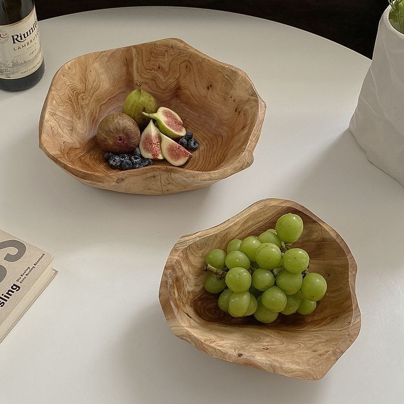 Natural Wood Fruit Bowl