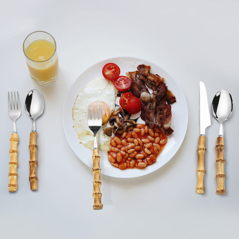 304 Stainless Steel Tableware Set – Japanese & Korean Style