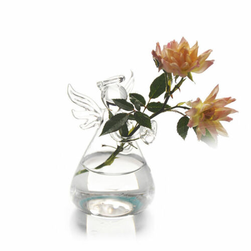 Crystal Clear Glass Angel Vase