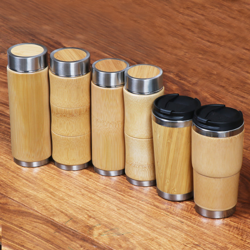 Bamboo & Stainless Steel Insulated Tea Cup