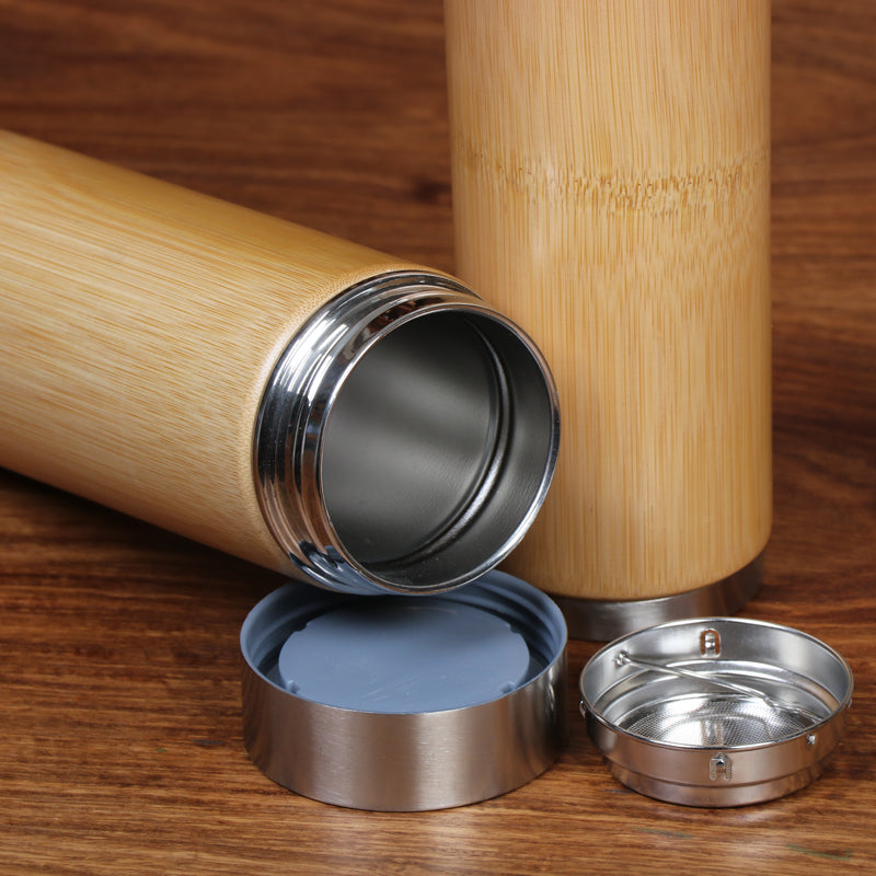 Bamboo & Stainless Steel Insulated Tea Cup