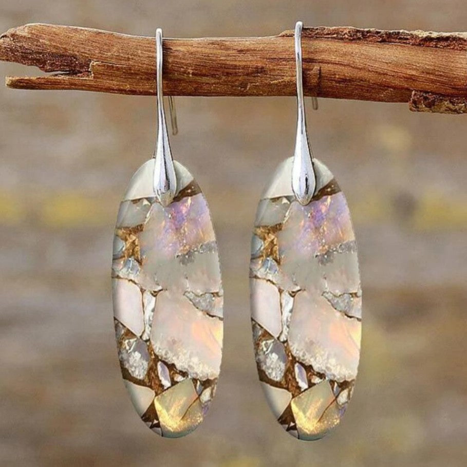 Bohemian Natural Stone Earrings For Women
