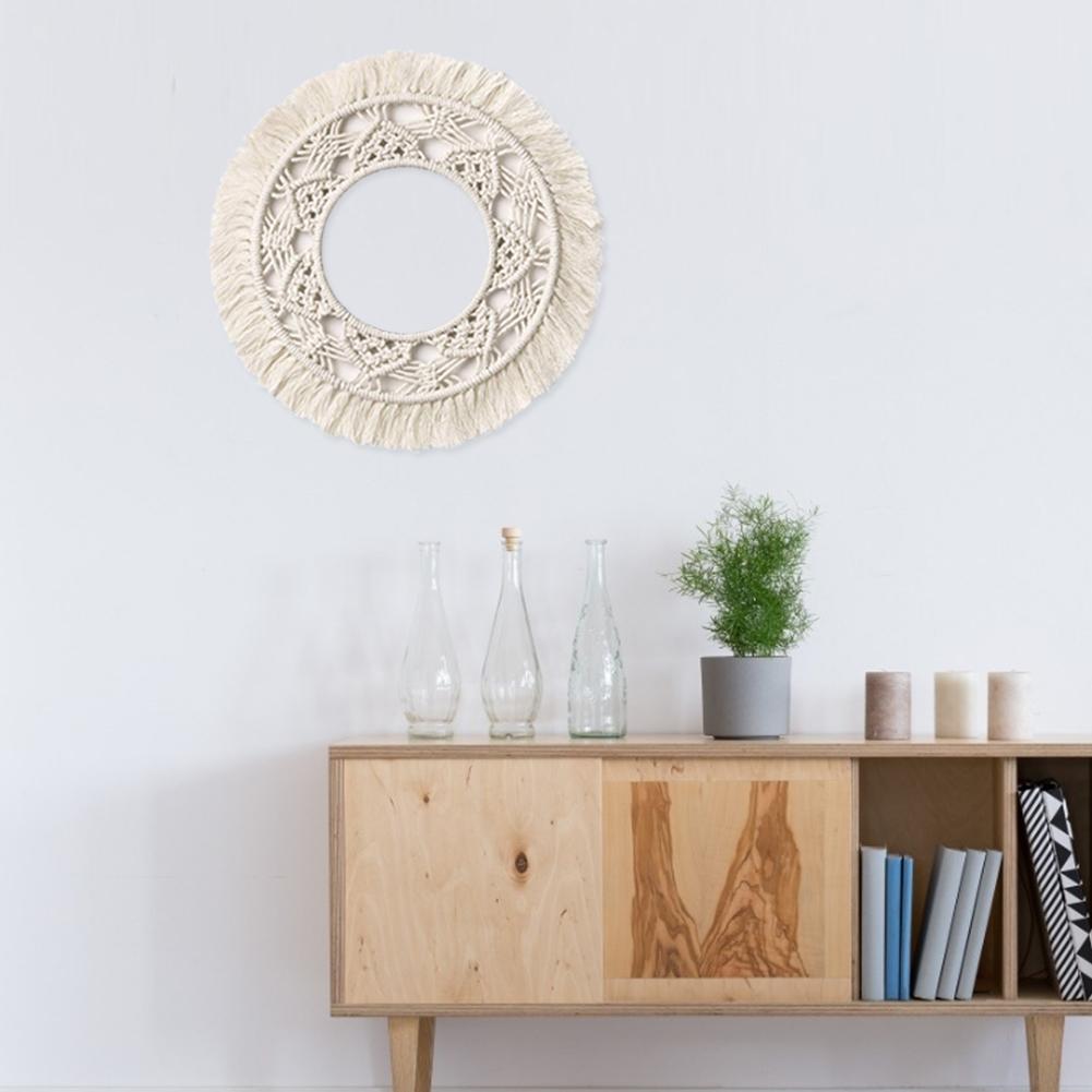 Cotton Round Ruffle Wall Hanging