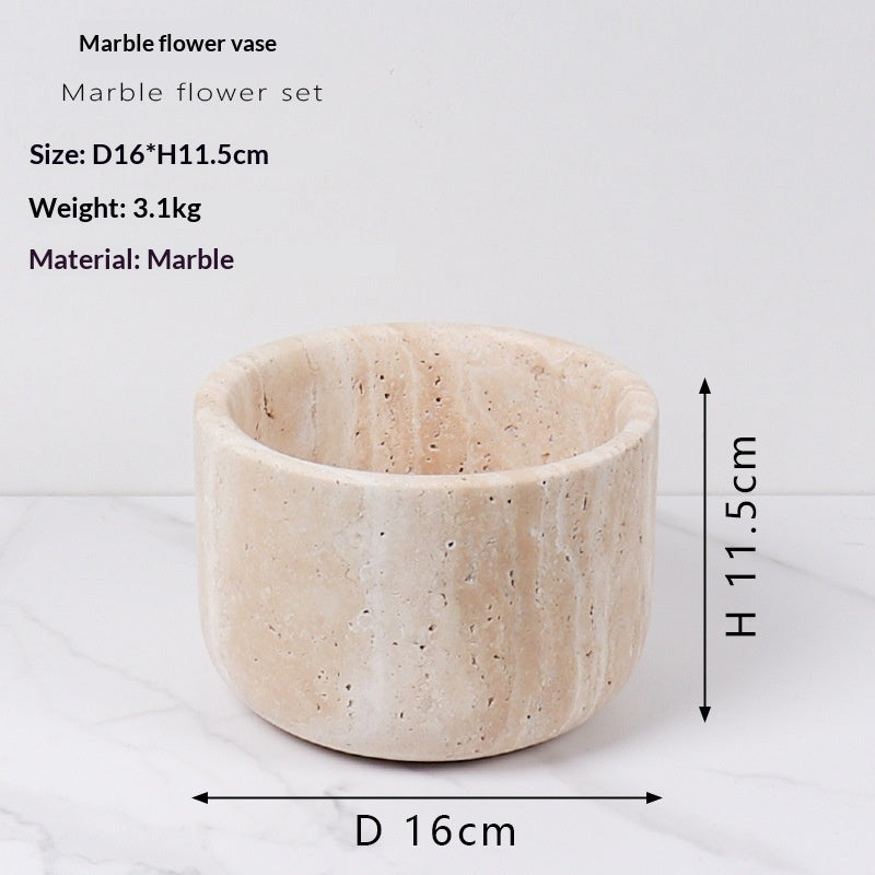 Yellow Cave Stone Vase