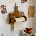 Natural Wood Paper Towel Holder