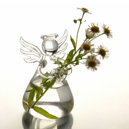 Crystal Clear Glass Angel Vase
