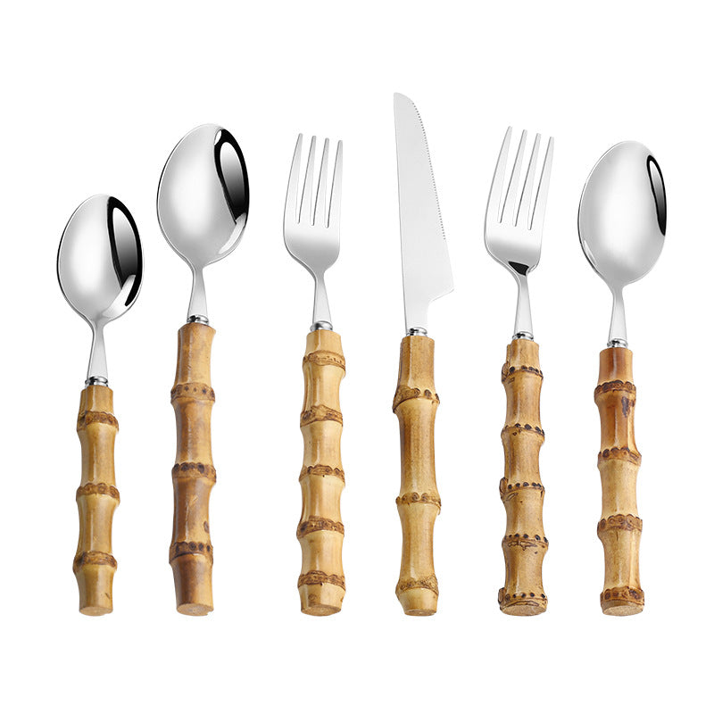 304 Stainless Steel Tableware Set – Japanese & Korean Style