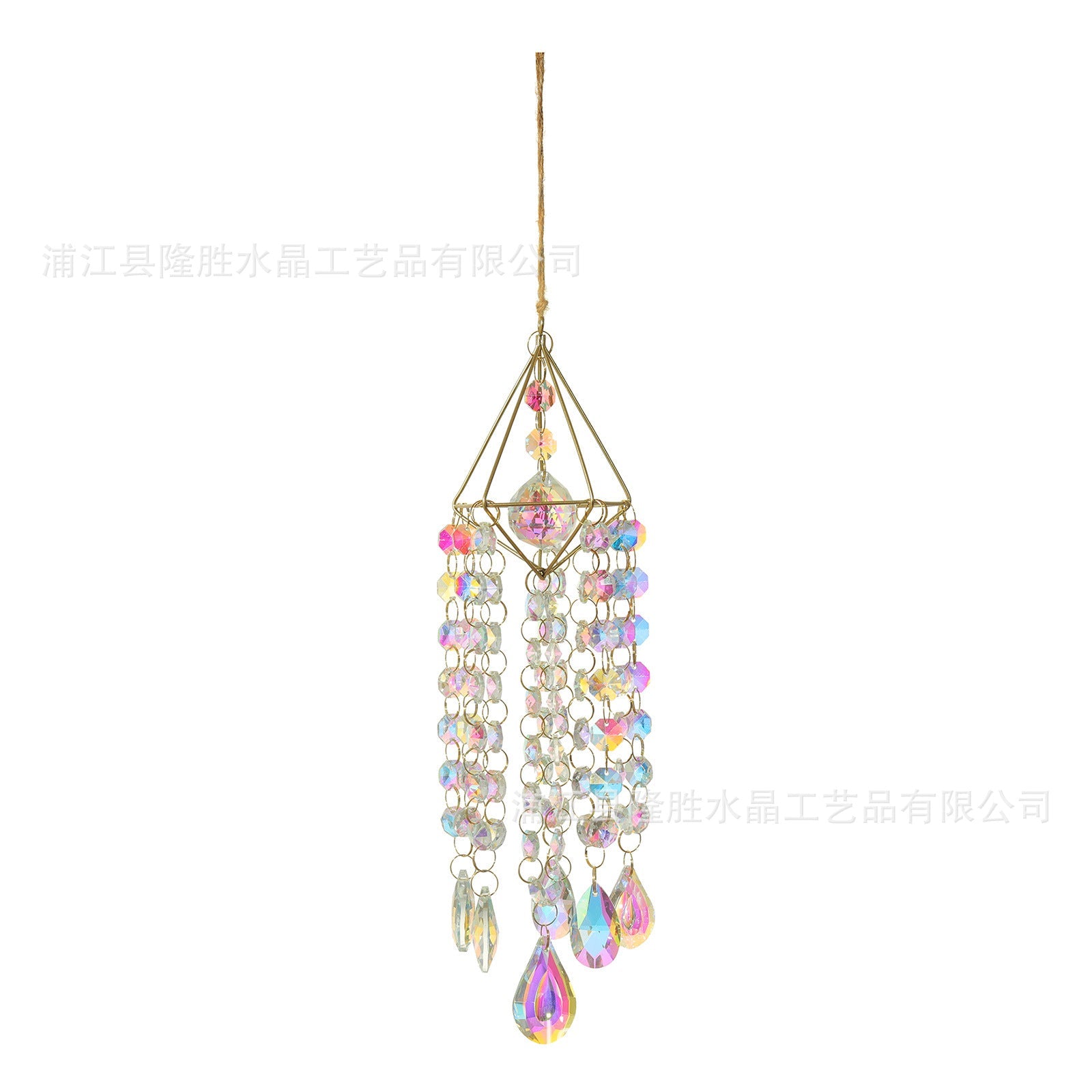 Golden Air Crystal Sun Catcher