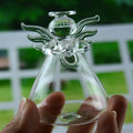 Crystal Clear Glass Angel Vase