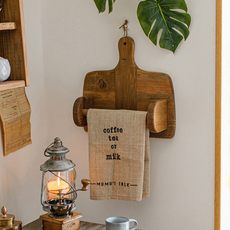Natural Wood Paper Towel Holder