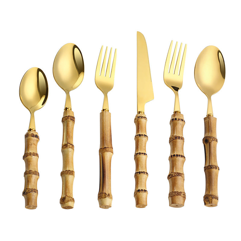 304 Stainless Steel Tableware Set – Japanese & Korean Style