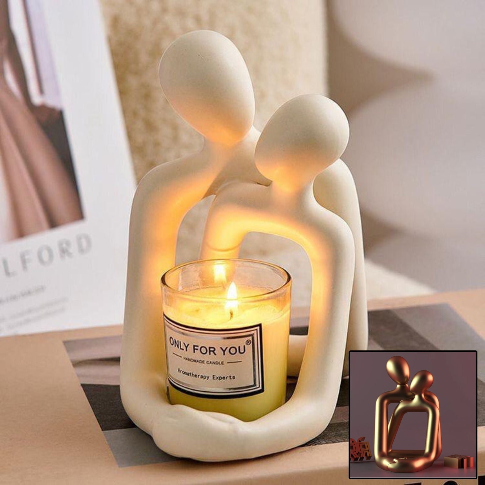 Heartwarming Loving Couple Statue