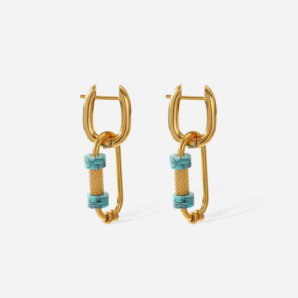 Simple Stainless Steel Drop Earrings