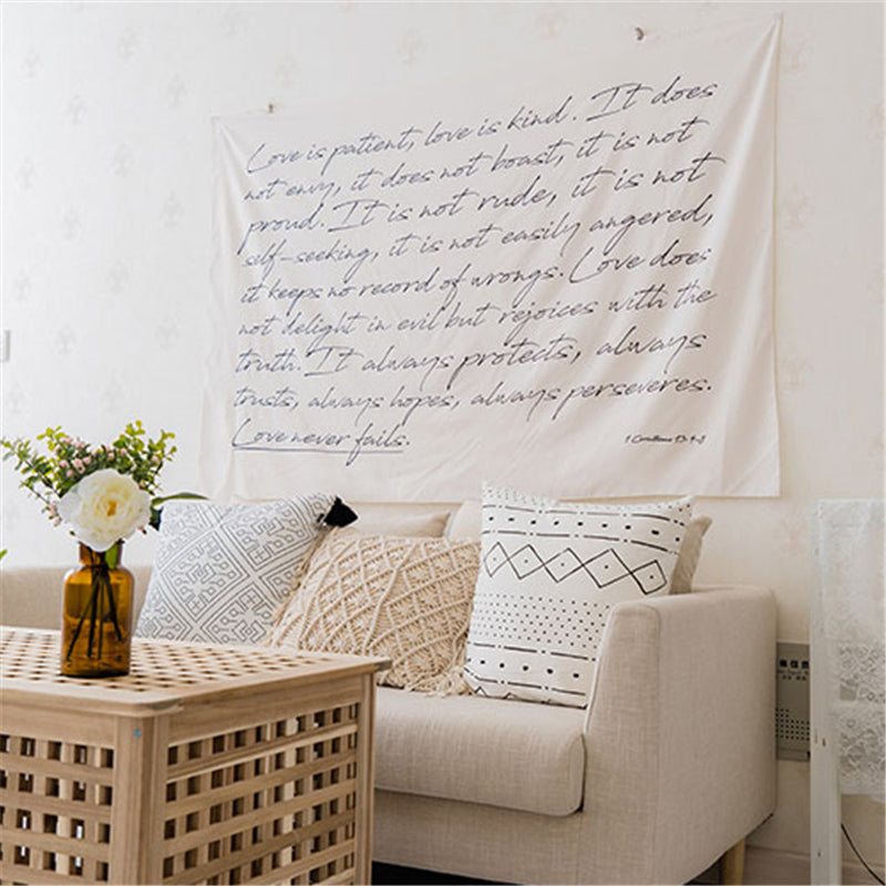 Abstract Couple Minimalist Line Tapestry