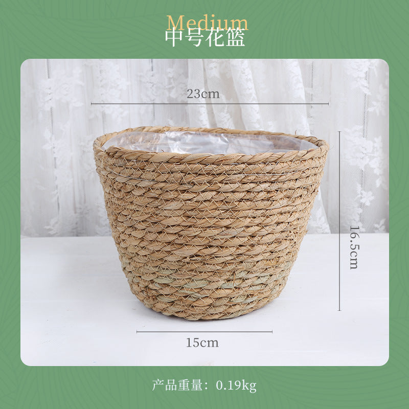 Rattan Flower Basket