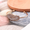 Gold Crystal Geometric Bracelet