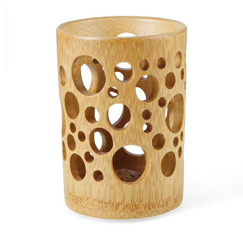 Natural Bamboo Toothbrush Cup