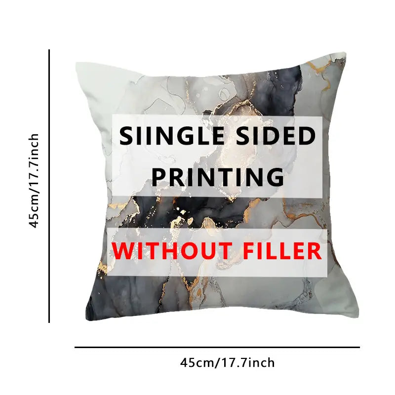 4 Marble Print Pillowcases