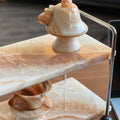 Natural Seven-Color Agate Marble Shelves