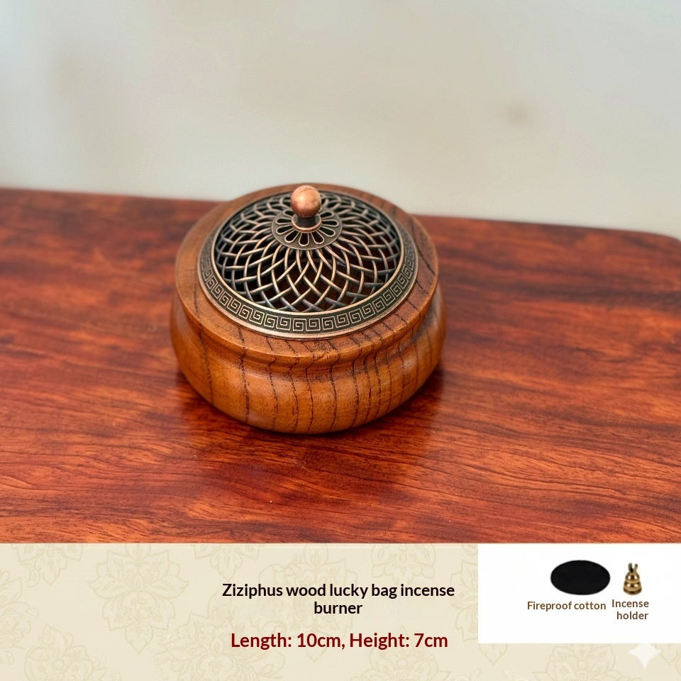 Walnut Wood Incense Burner