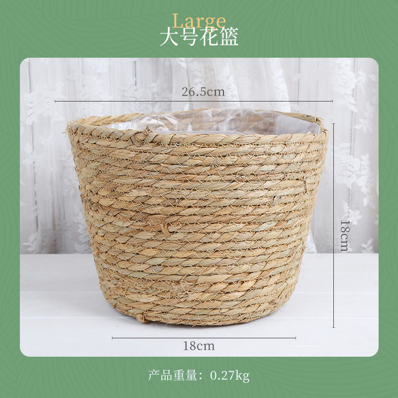 Rattan Flower Basket