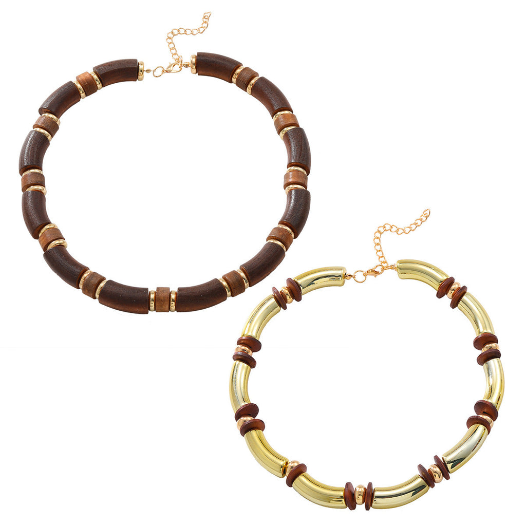 Multi-Layer Statement Necklace & Bracelet