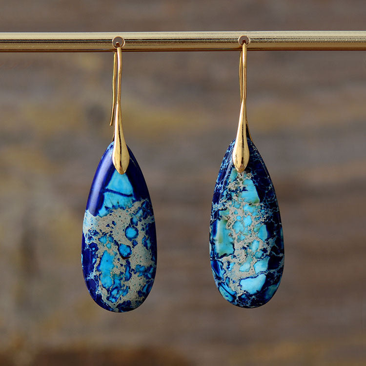 Bohemian Emperor Stone Drop Earrings