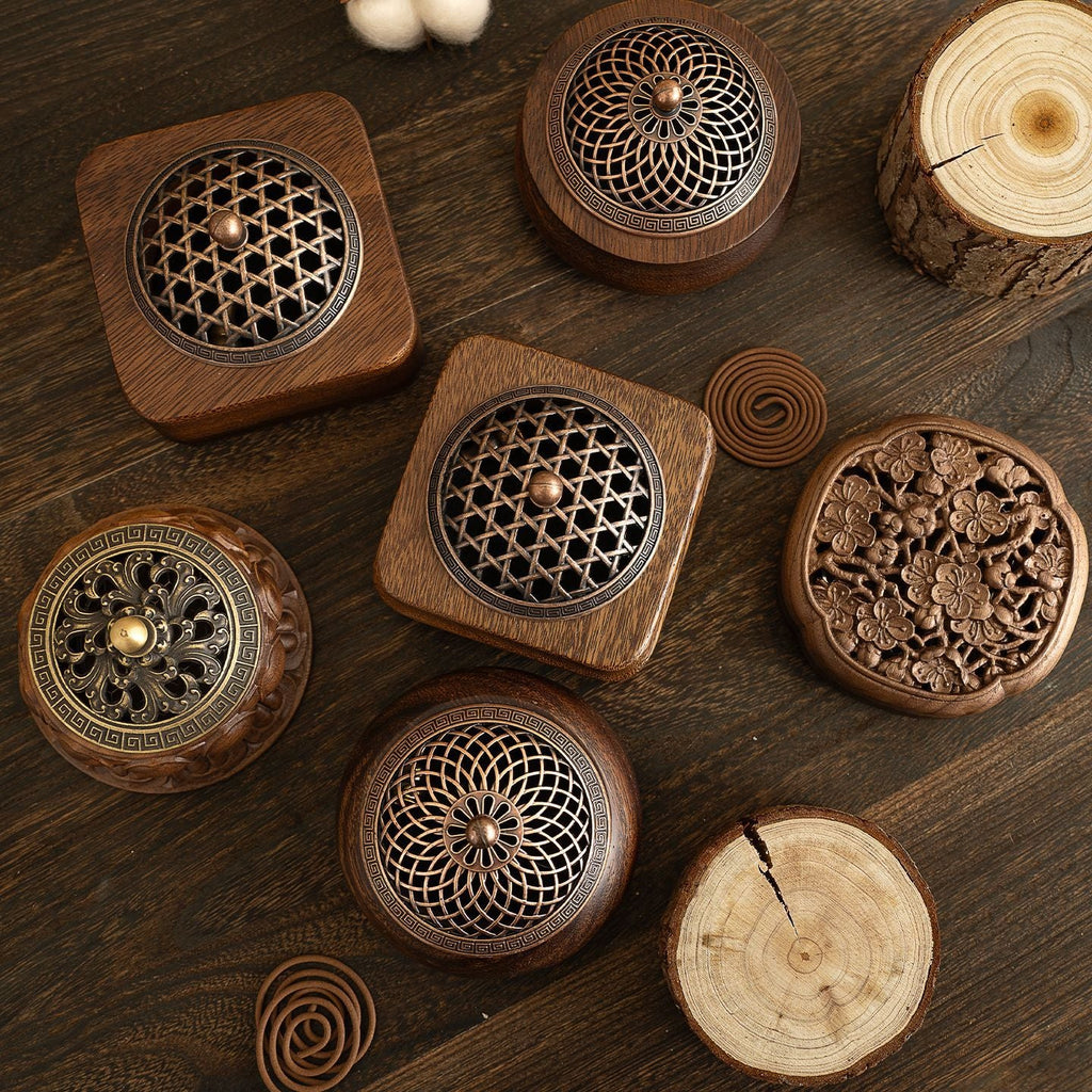Walnut Wood Incense Burner