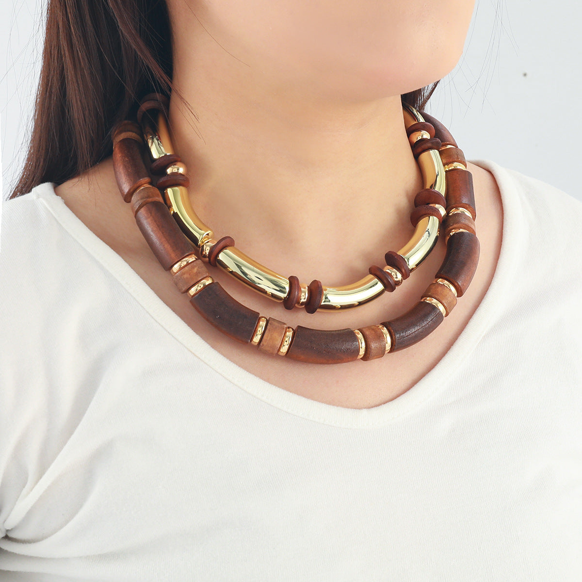 Multi-Layer Statement Necklace & Bracelet
