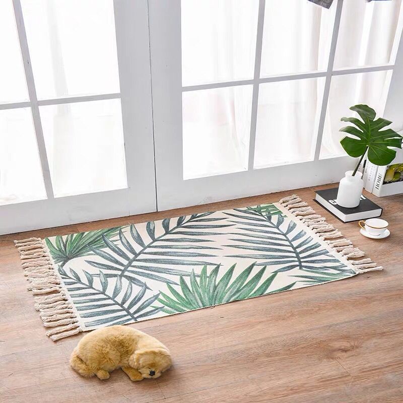 Nordic Style Linen Area Rug