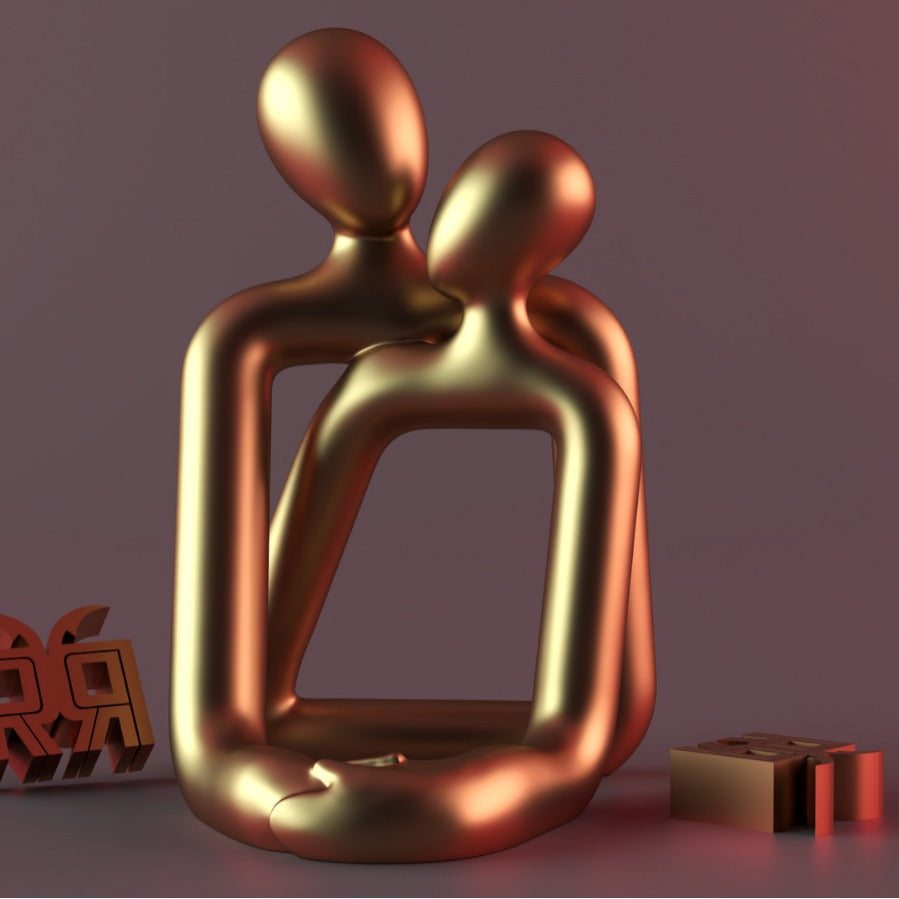 Heartwarming Loving Couple Statue