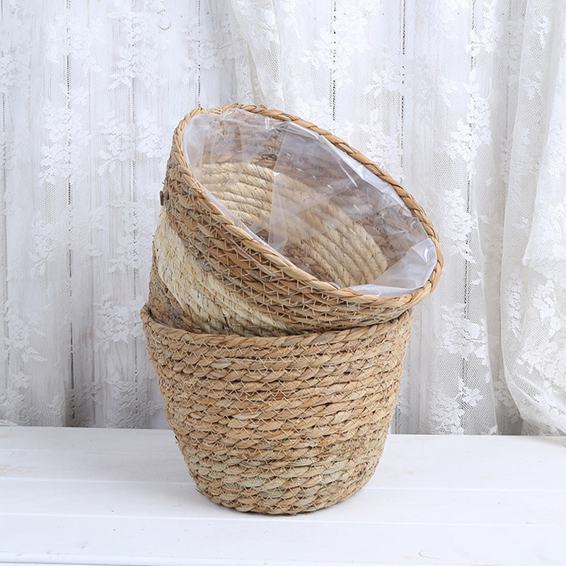 Rattan Flower Basket