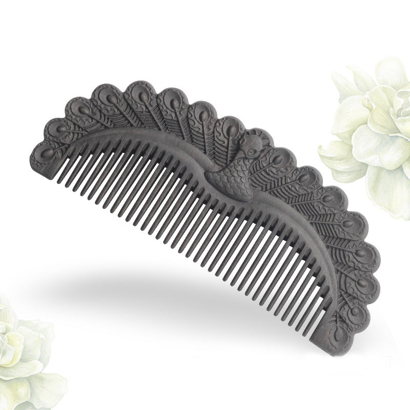 Natural Sandalwood Carved Comb