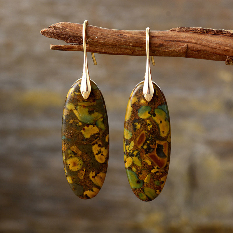 Bohemian Natural Stone Earrings For Women
