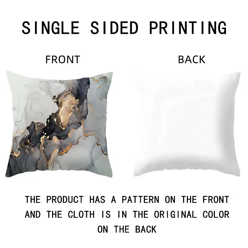 4 Marble Print Pillowcases