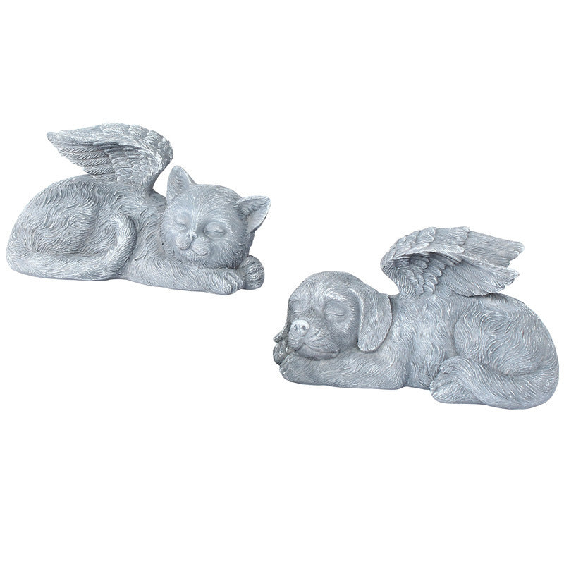 Angel Cat and Dog Garden Decor