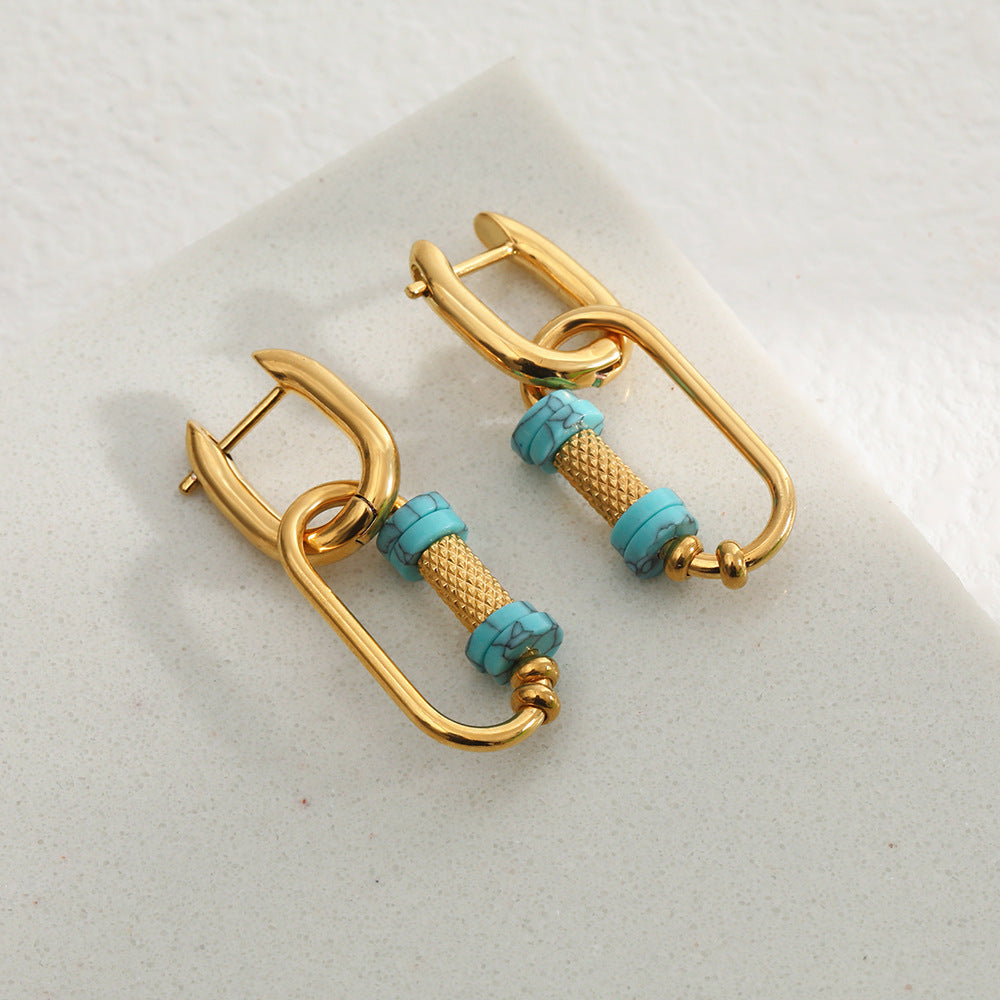 Simple Stainless Steel Drop Earrings
