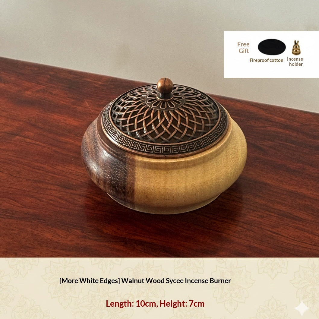 Walnut Wood Incense Burner